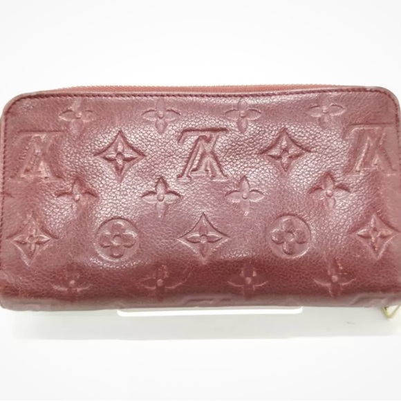 Louis Vuitton Handbags - Louis Vuitton Empreinte Zippy Wallet Burgundy Monogram Leather Zip Around Clutch
